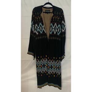 Powder River Outfitters Southwestern Duster Cardigan Women’s Large Western Boho